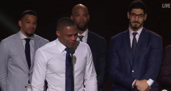 WATCH Russell Westbrook Wins MVP Award And Gives A Heartfelt Speech
