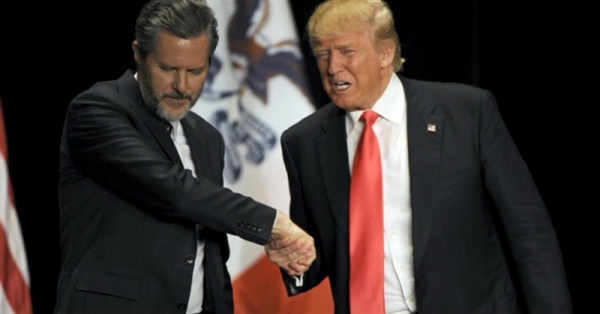 Jerry Falwell Jr s Defense Of Trump Betrays Evangelical Values