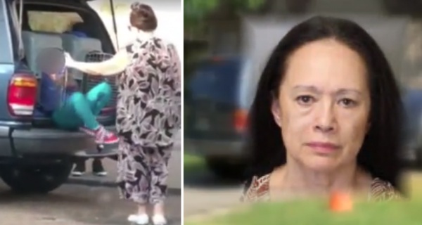WATCH Grandmother Drove Two Children In Dog Kennels