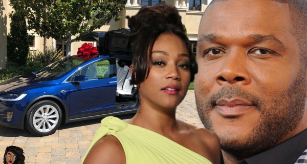 WATCH Tyler Perry Brings Tiffany Haddish To Tears By Gifting Her A Car