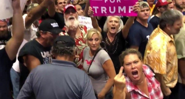 WATCH Hostilities At Trump Rallies Are At A Boiling Point