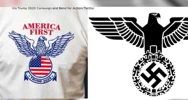 Trump 2020 Campaign Accused Of Ripping Off Nazi Eagle Logo