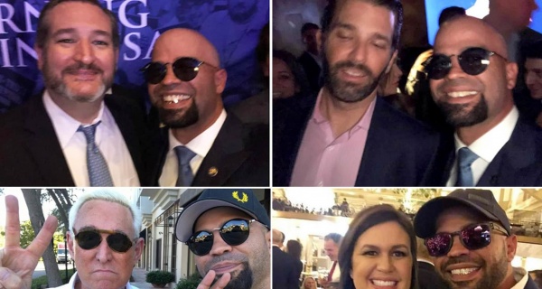 EXCLUSIVE Leader Of white supremacist Group Proud Boys Is The State Director Of Latinos for Trump With Close Ties To The GOP As He s Pictured With High Profile Republicans Including The President s Son Don Jr Roger Stone and Senator Ted Cruz