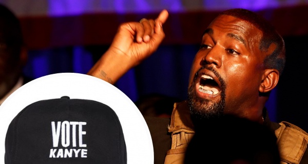 Kanye West Flaunts Write In Votes Launches Vote Kanye Merch